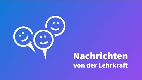 Nachrichten von der Lehrkraft